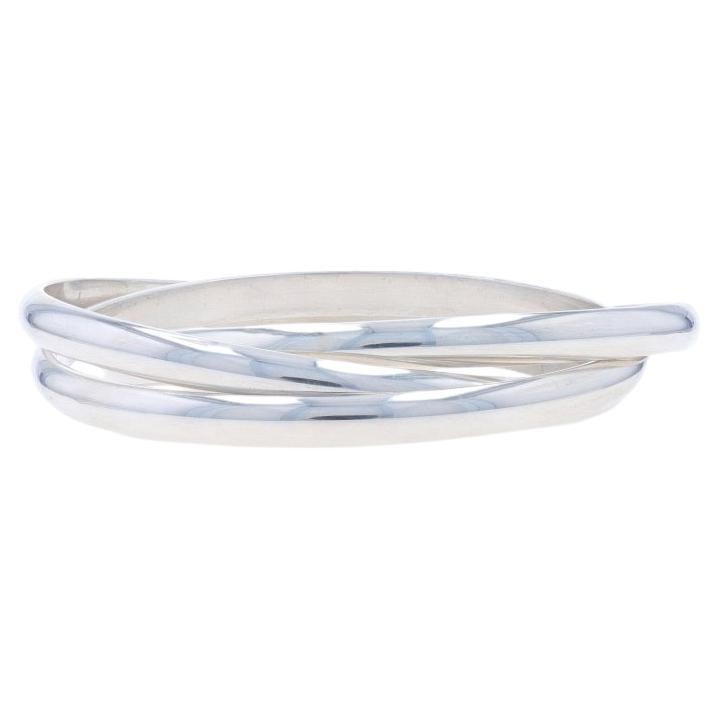 Tiffany & Co. Intertwined Triple Bangle Bracelet 7 3/4" - Sterling Silver 925