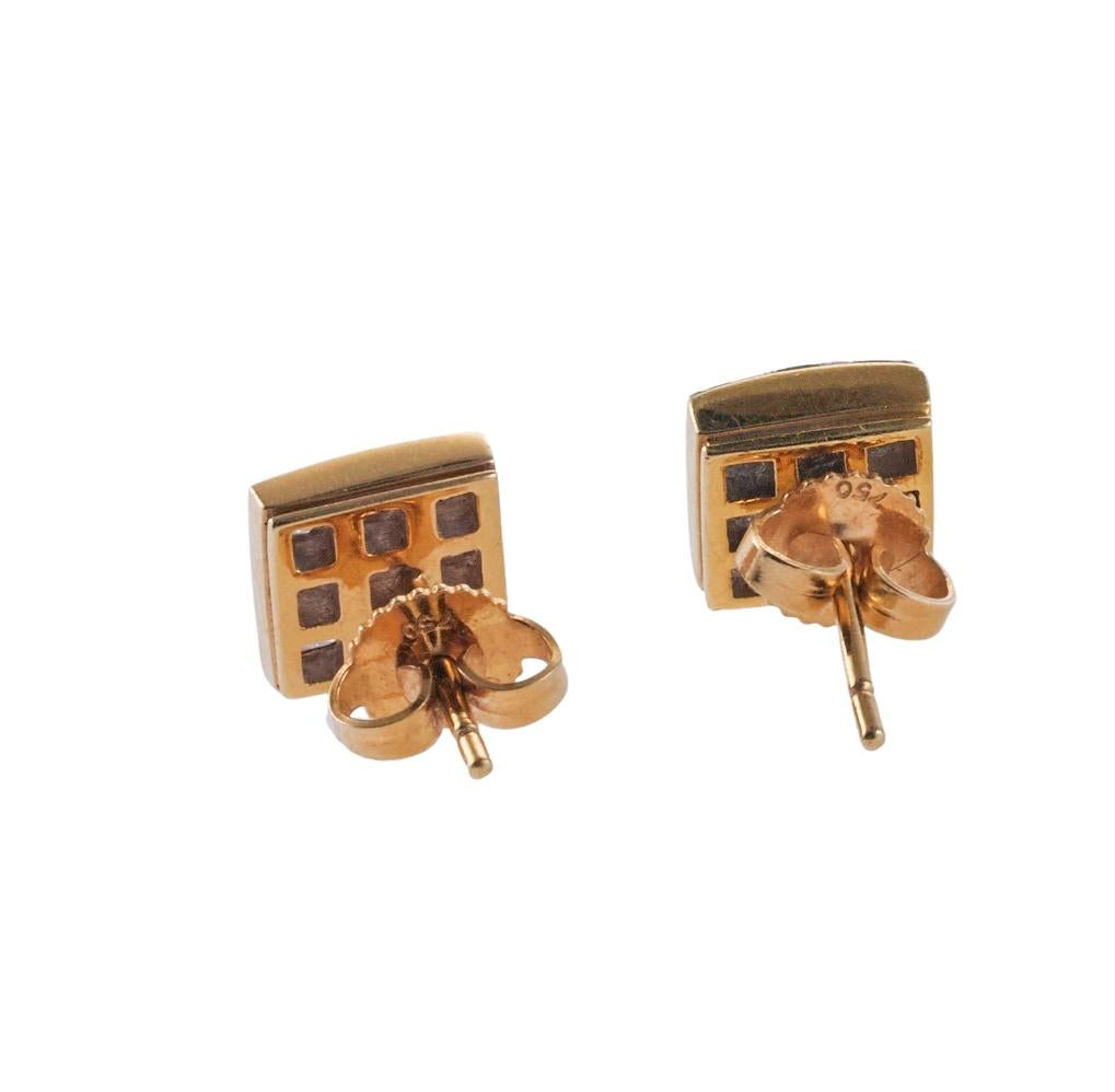 tiffany square diamond earrings