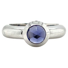 Tiffany & Co. Iolite and 18k White Gold Solitaire Ring