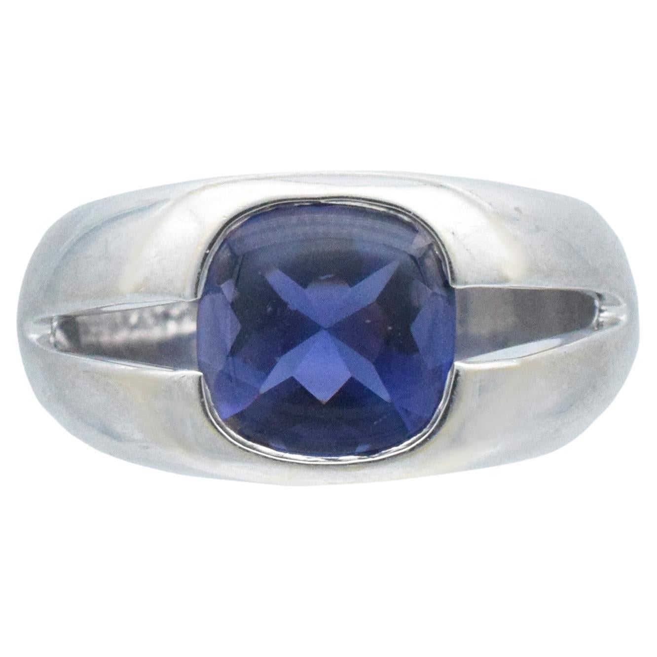 Tiffany & Co." Iolith" Solitär Ring in 18k Weißgold.
