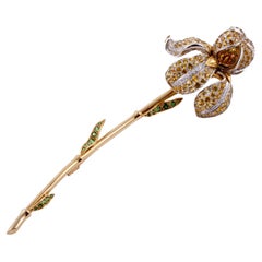 tiffany brooch Tiffany
Co. Iris Brooch with Yellow Sapphires and Diamonds in 18K Gold