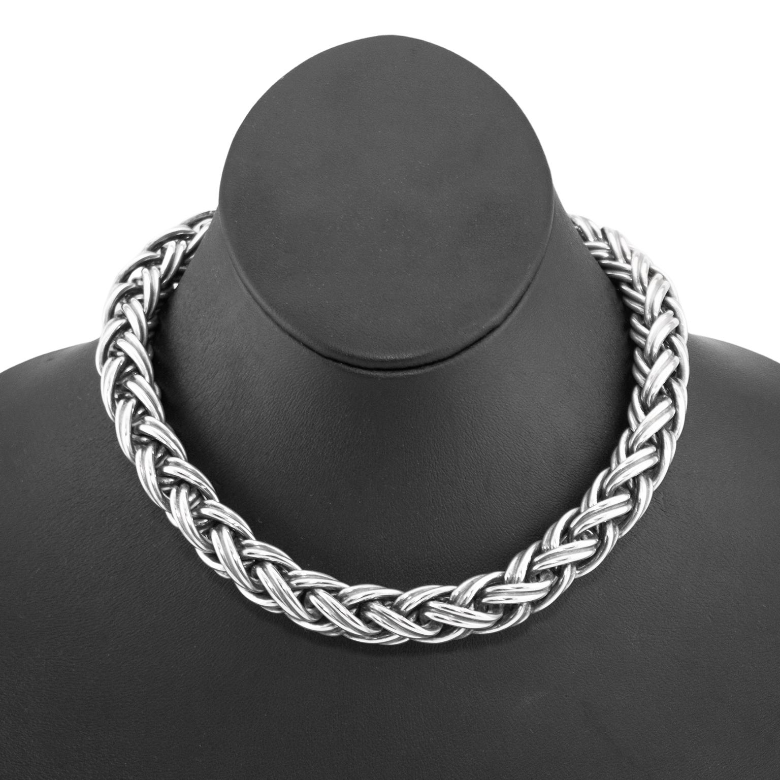 tiffany thick chain necklace