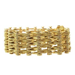 Tiffany & Co. Italy 18 Karat Yellow Gold Link Bracelet