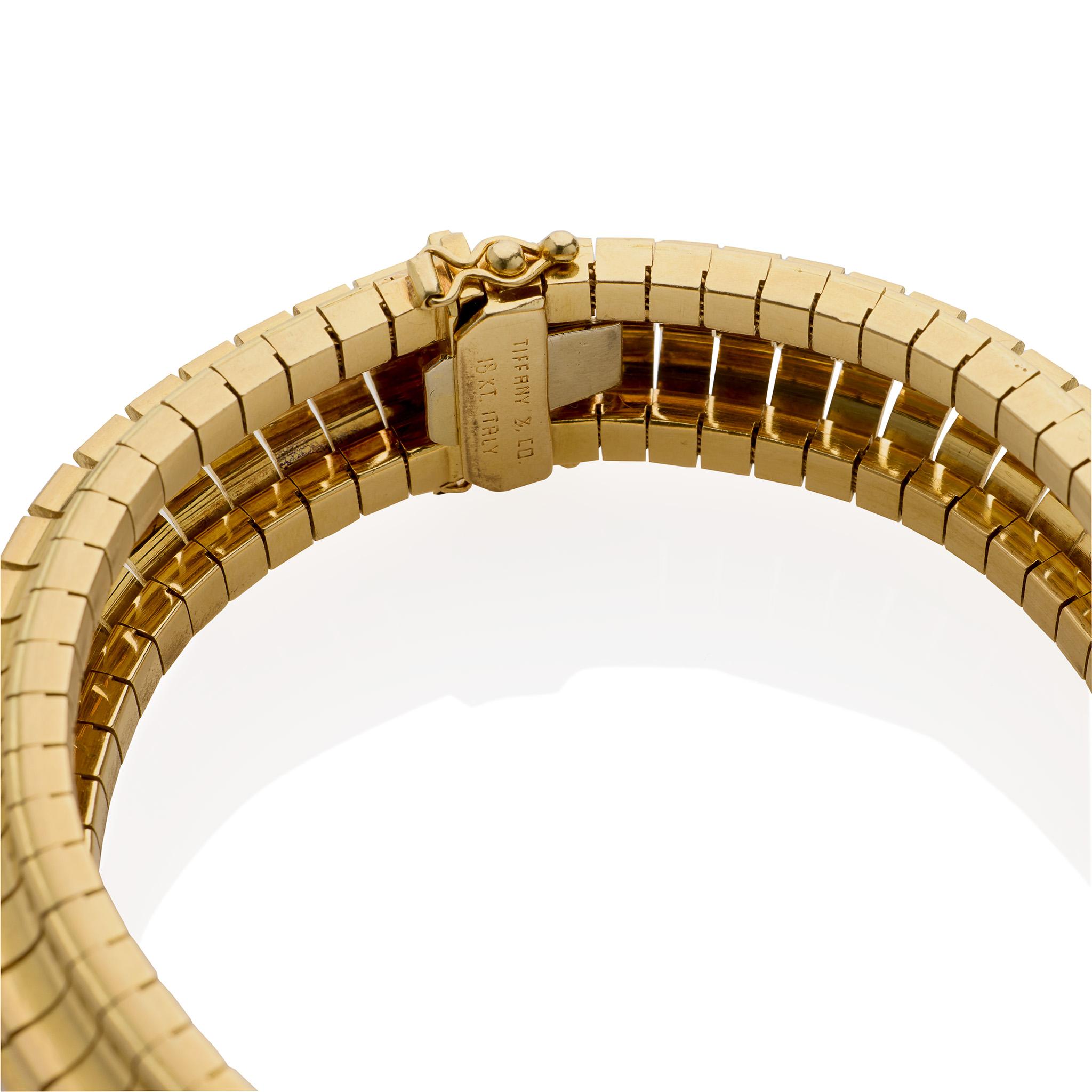 Women's or Men's Tiffany & Co. Italy 18K Gold Bracelet