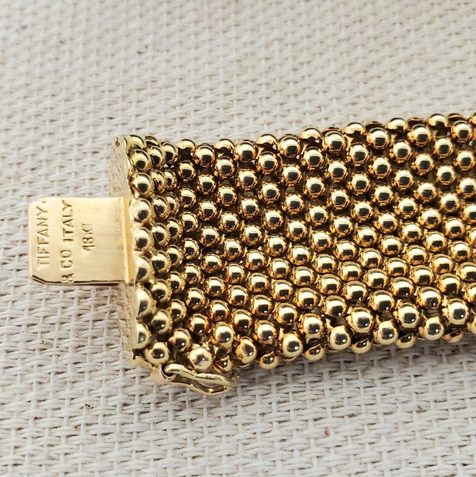 Tiffany & Co. Italy 18k Yellow Gold Bracelet W/Box circa 1960s In Excellent Condition In Beverly Hills, CA