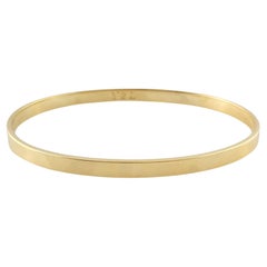 Tiffany & Co. Italy 18K Yellow Gold Oval Bangle Bracelet