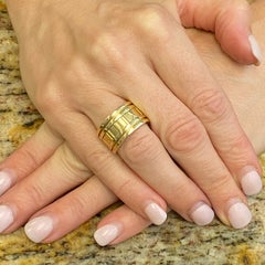 Tiffany & Co. Italy Atlas Wide Band Ring Circa 1995