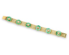 Tiffany & Co. Jade and Diamond Bracelet