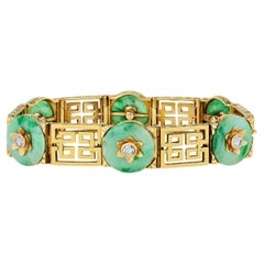 Tiffany & Co. Jade and Diamond Bracelet