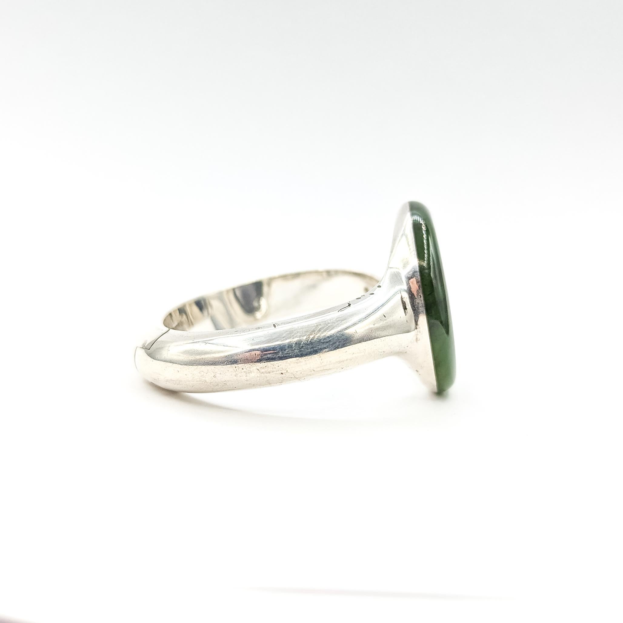 De las mujeres Tiffany & Co. Brazalete flexible de jade en plata de ley en venta