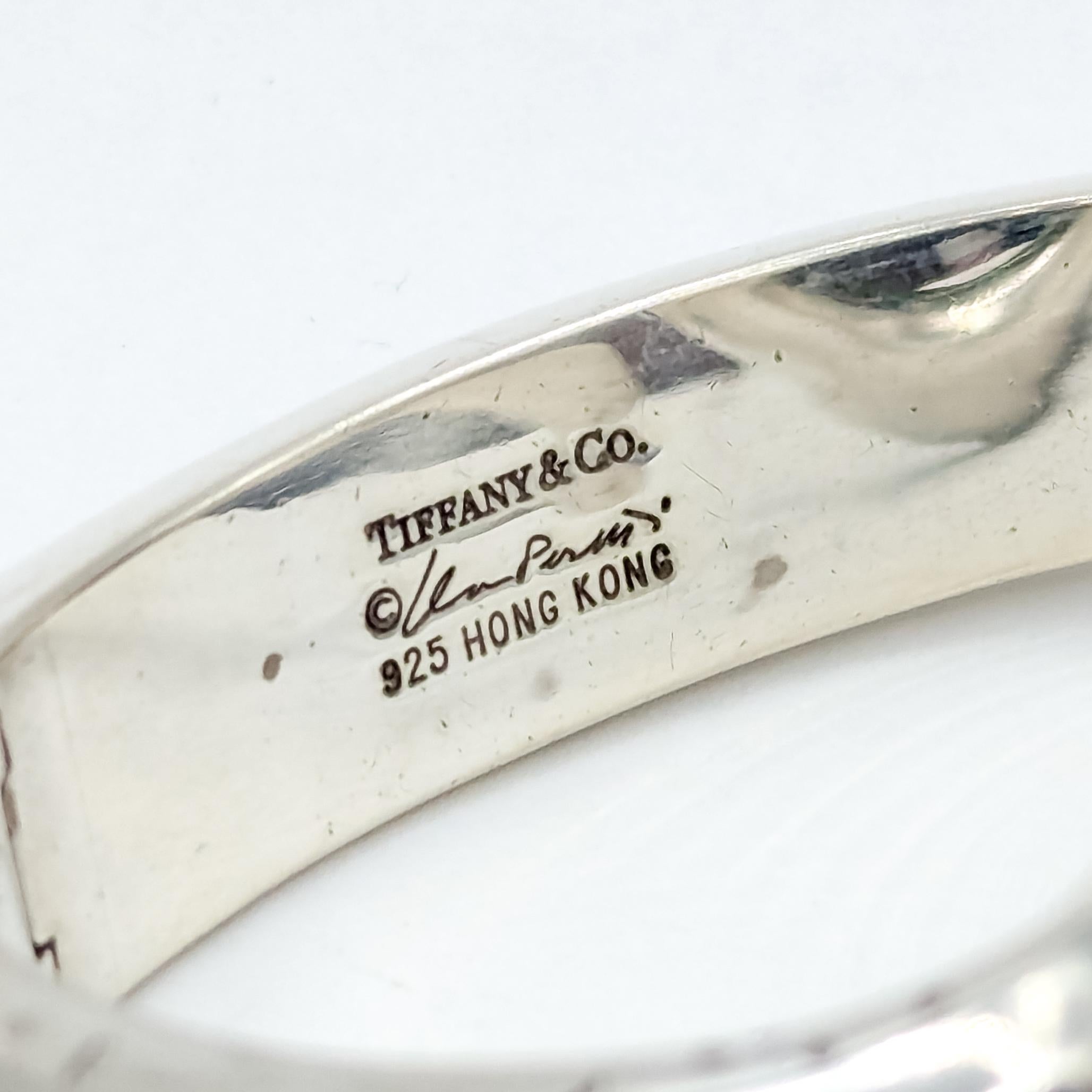 Tiffany & Co. Brazalete flexible de jade en plata de ley en venta 1