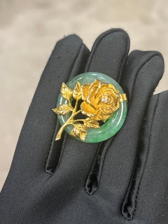 Broche fleur en jade Tiffany & Co