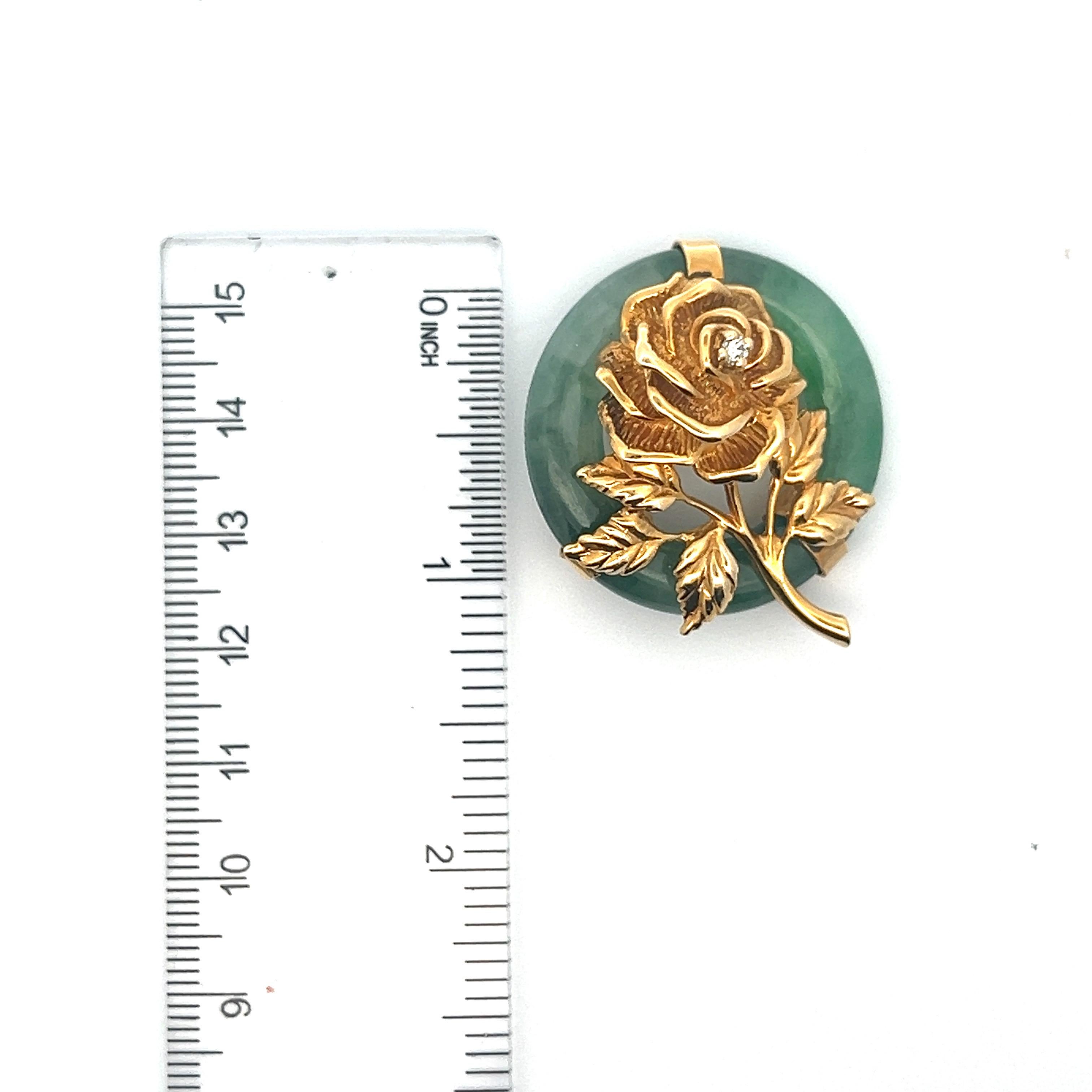 Women's Tiffany & Co Jade Flower Brooch For Sale