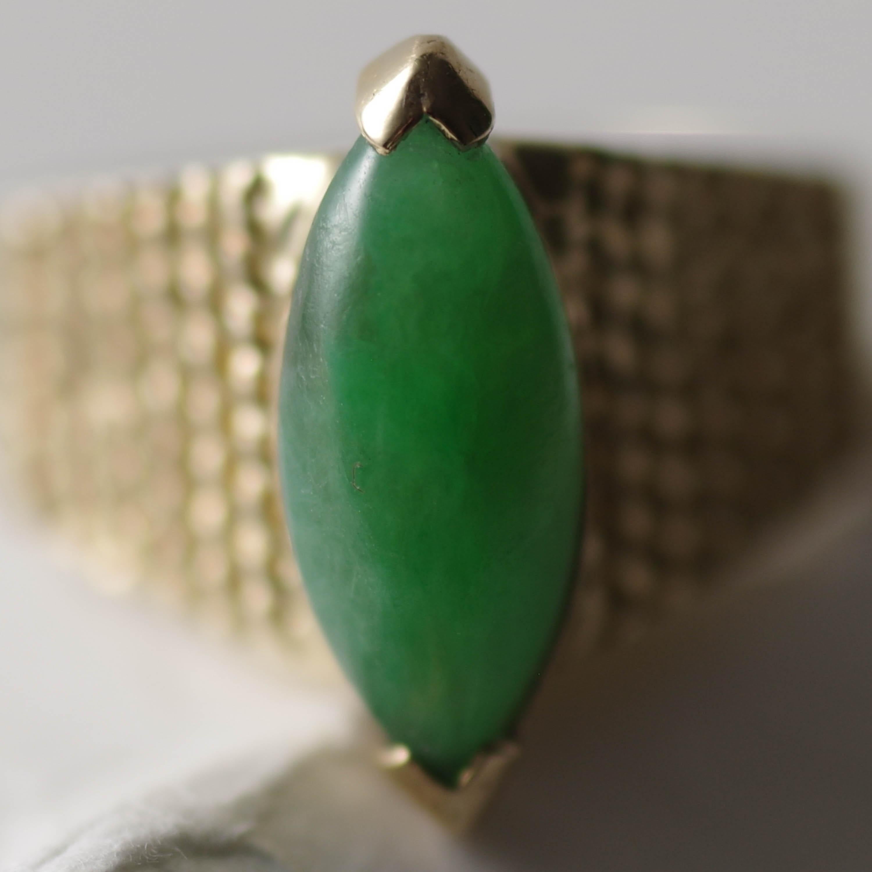 Tiffany & Co. Jadeite Jade Ring Midcentury Circa 1950-1960 For Sale 2