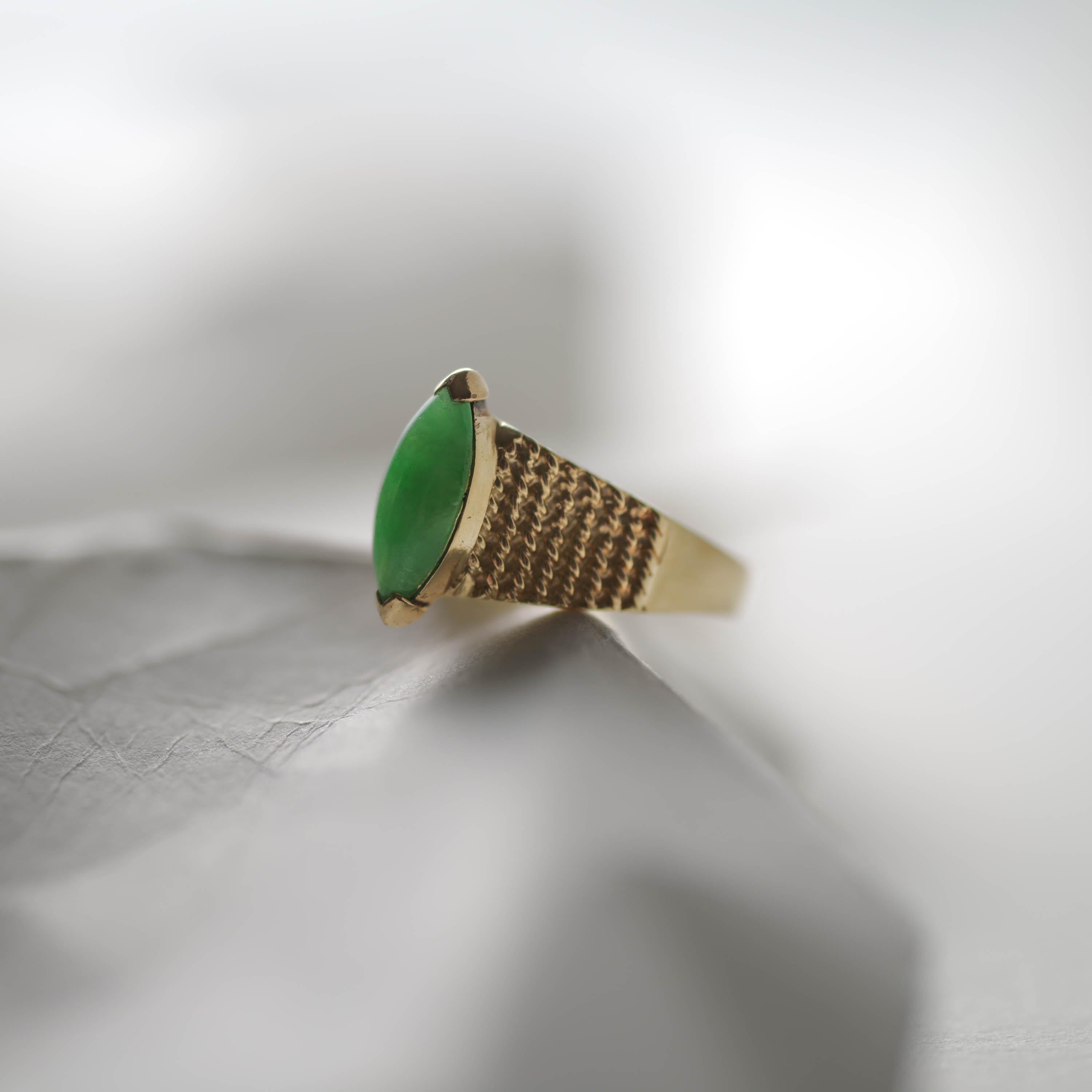 Tiffany & Co. Jadeite Jade Ring Midcentury Circa 1950-1960 For Sale 4