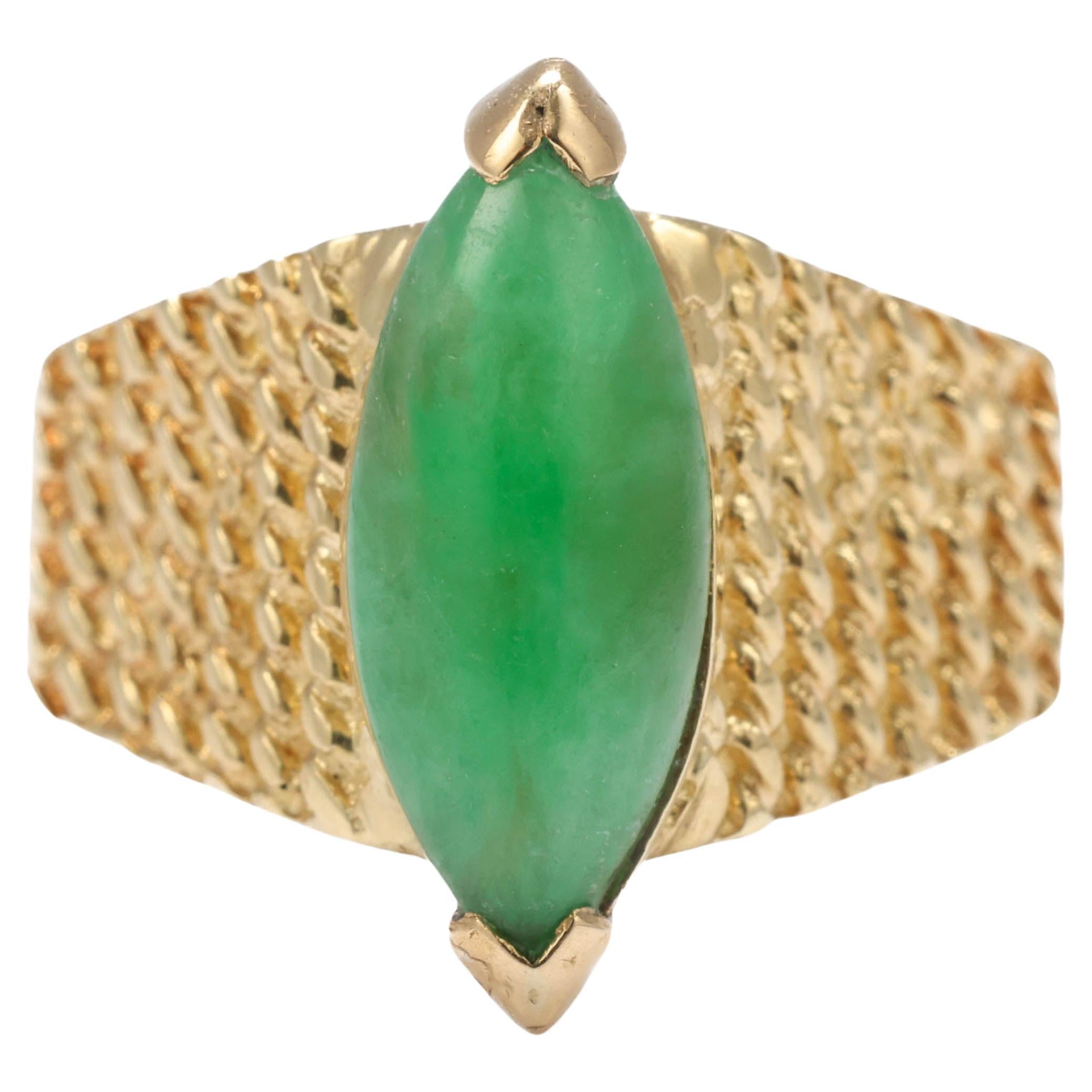 Tiffany & Co. Jadeite Jade Ring Midcentury Circa 1950-1960