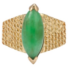 Vintage Tiffany & Co. Jadeite Jade Ring Midcentury Circa 1950-1960