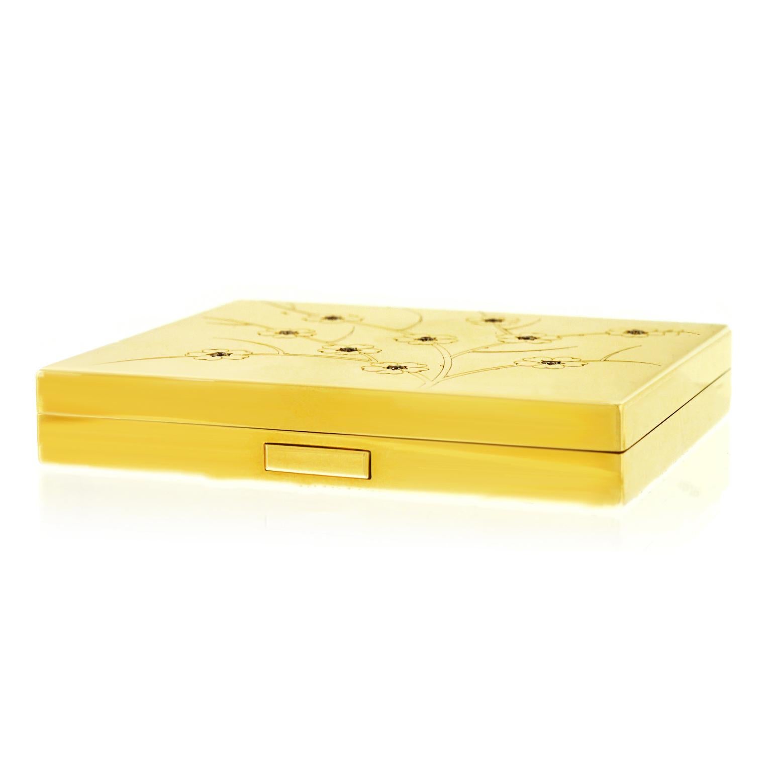 Tiffany & Co. Japanese Taste Gold Compact Case 3