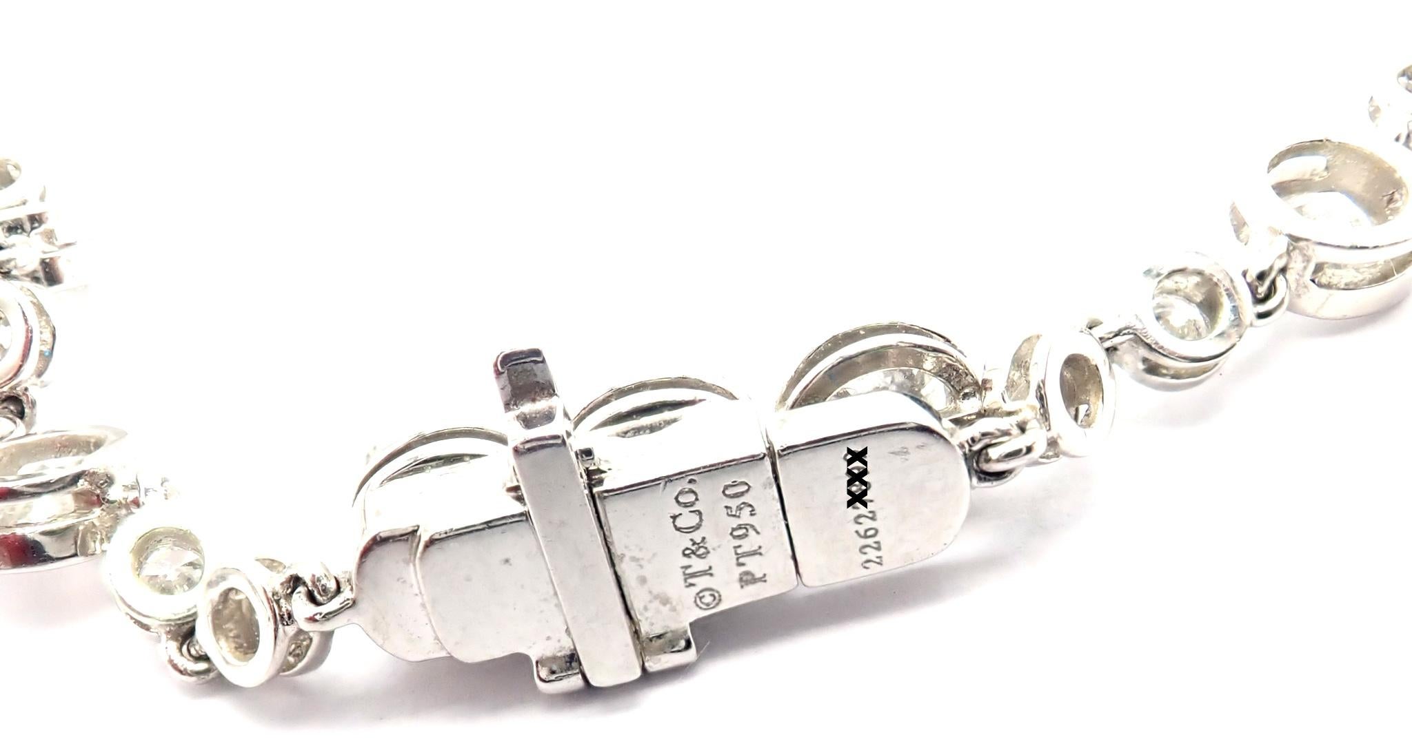 Tiffany & Co. Collana in platino con diamanti a goccia 8,75 ct. in vendita 1