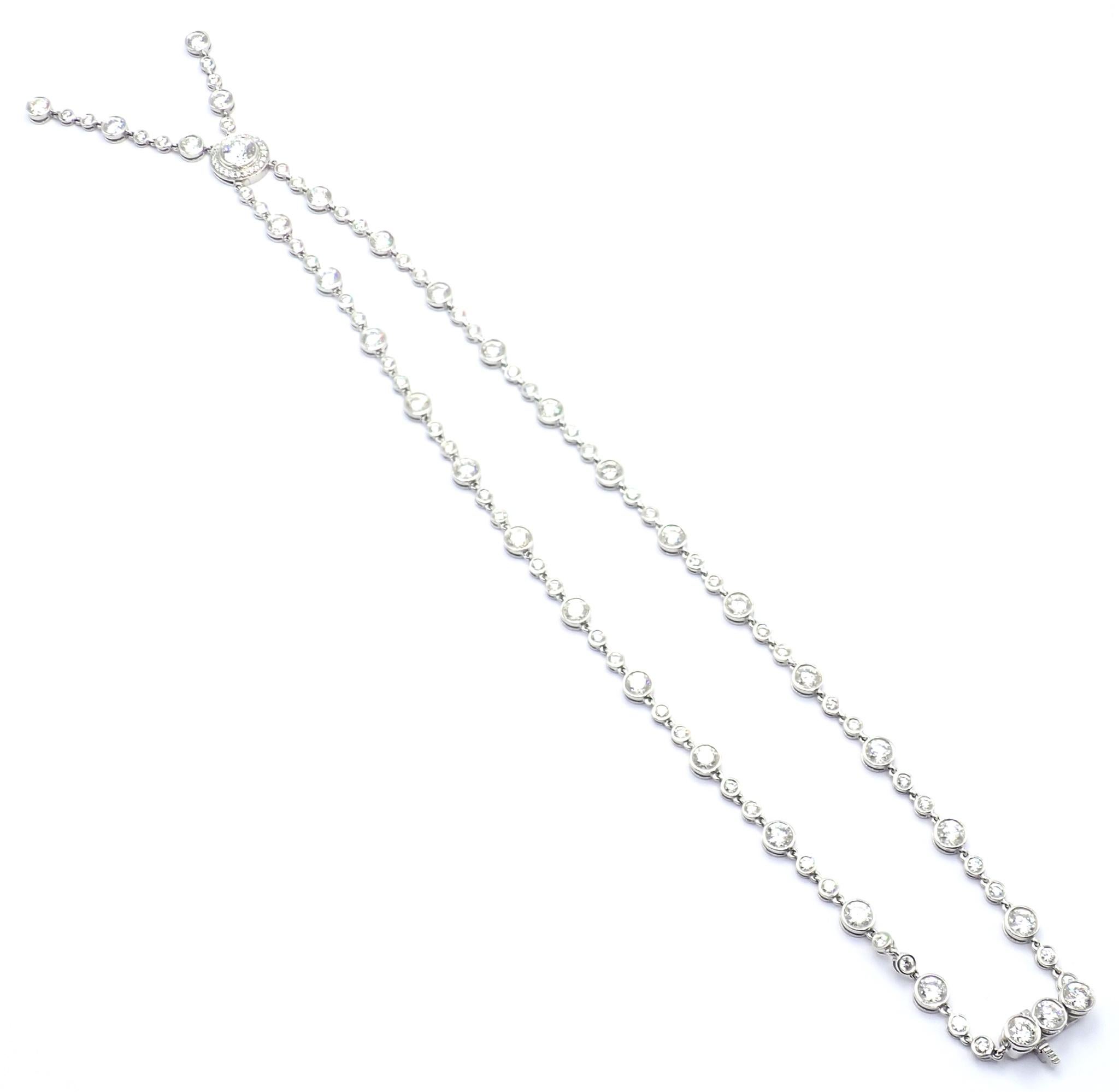 Tiffany & Co. Collana in platino con diamanti a goccia 8,75 ct. in vendita 2