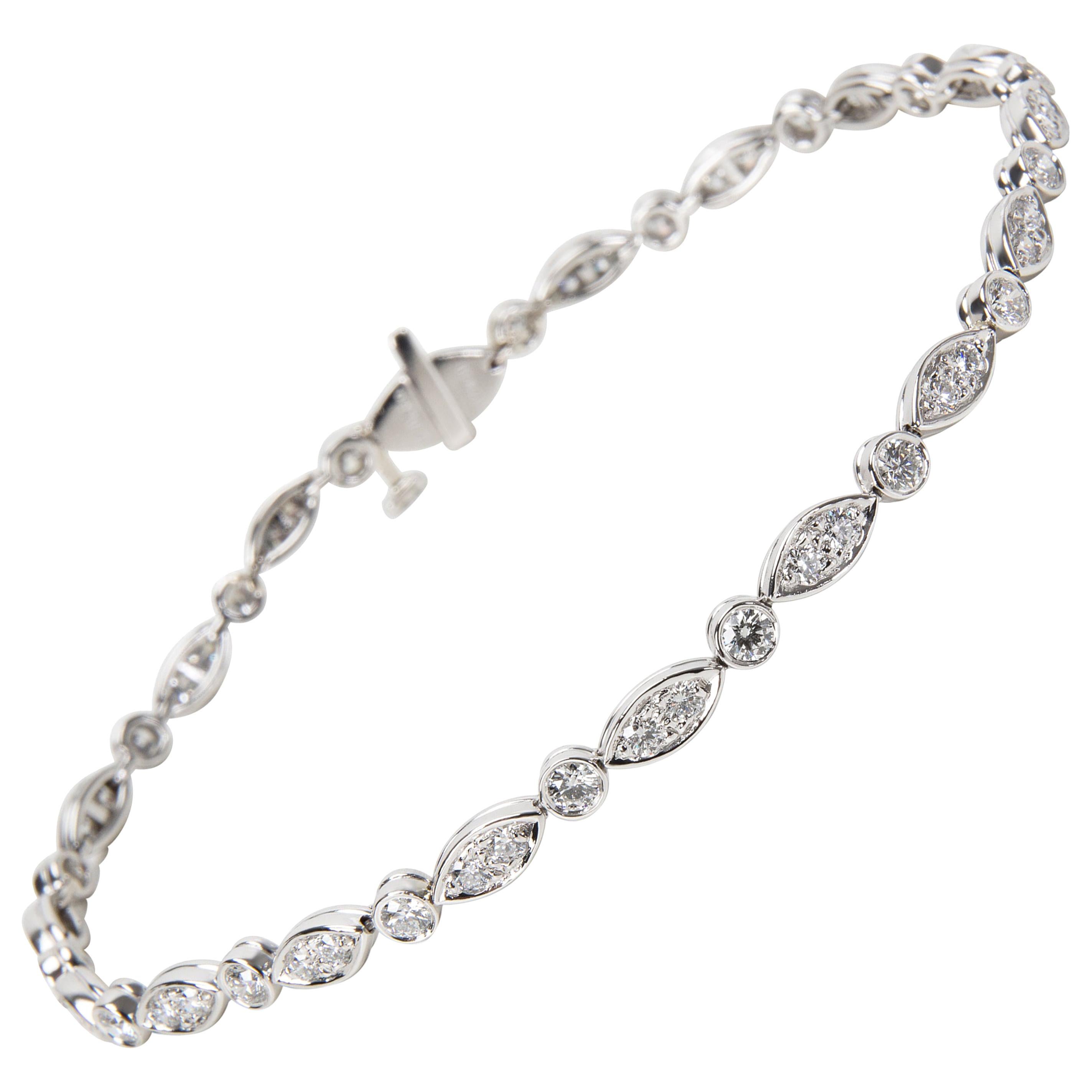 Tiffany & Co. Jazz Bracelet in Platinum '1.60 Carat'