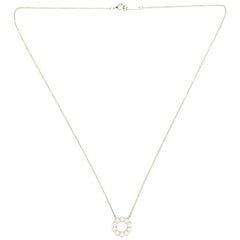 Tiffany & Co. Jazz Circle Pendant Necklace Platinum and Diamonds