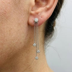 Tiffany & Co. Jazz Collection Diamond Drop Earrings in Platinum
