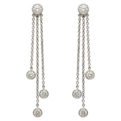 Tiffany & Co. Jazz Collection Diamond Drop Earrings in Platinum