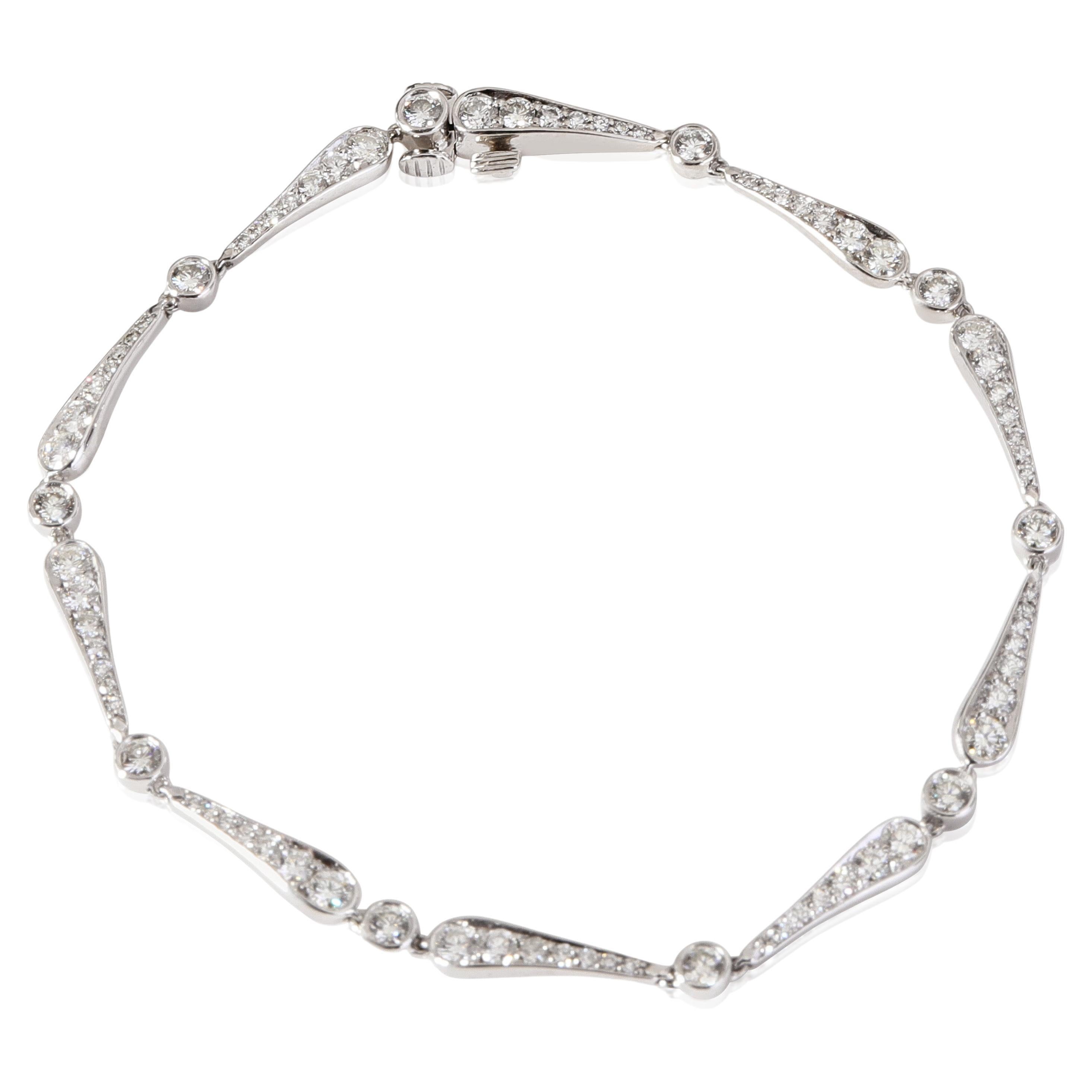 Tiffany & Co. Jazz Diamond Bracelet in Platinum 1.70 CTW