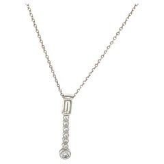 Tiffany & Co. Jazz Diamant-Tropfen-Anhänger-Halskette aus Platin