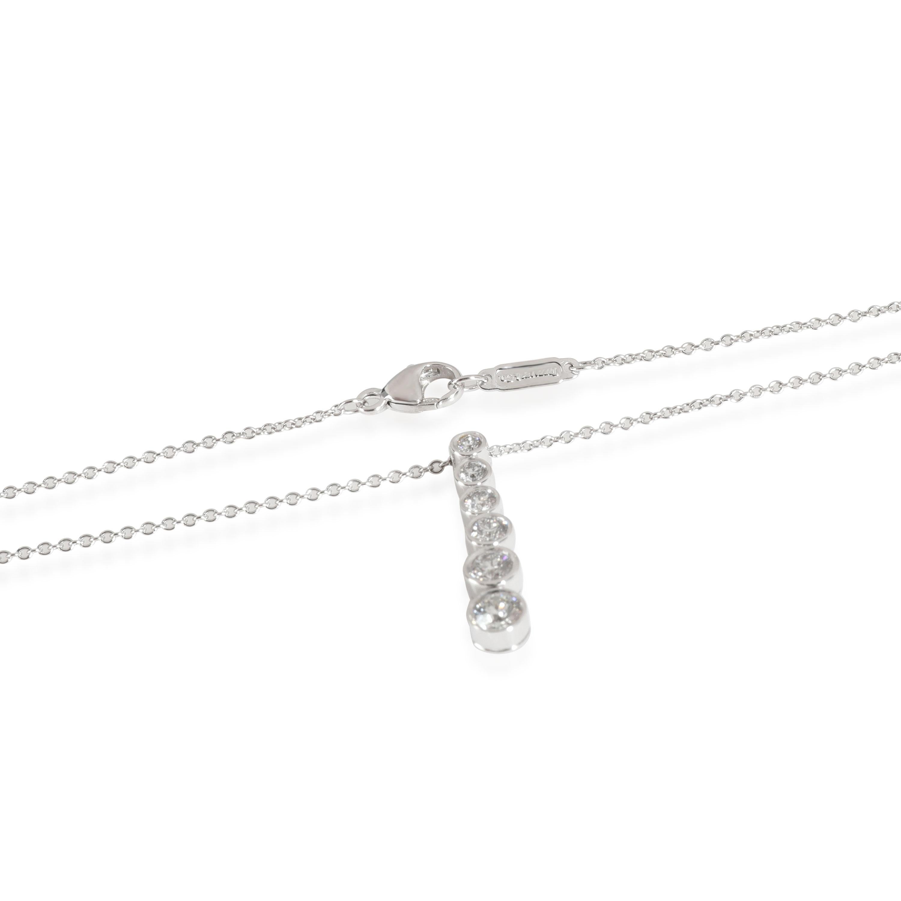 Tiffany & Co. Jazz Diamond Necklace in Platinum 0.50 CTW In Excellent Condition In New York, NY
