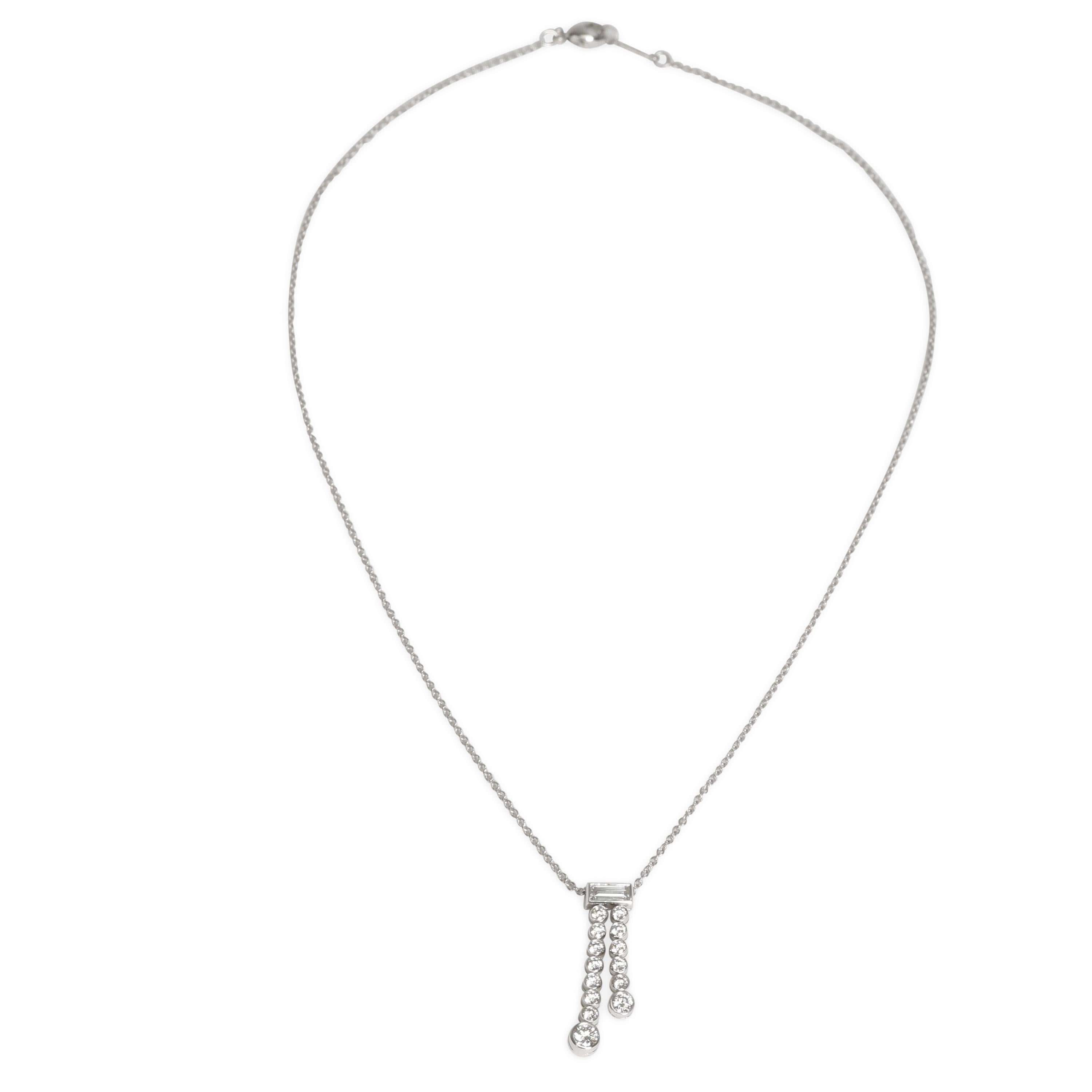 Tiffany & Co. Jazz Diamond Pendant in Platinum 0.4 Carat In Excellent Condition In New York, NY