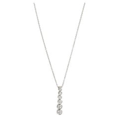 Tiffany & Co. Pendentif Jazz Diamond en  Platine de 0.45 carat