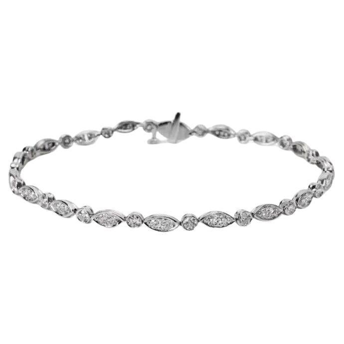 Tiffany Co Jazz Diamant-Platin-Armband 1,60 Karat, 7"