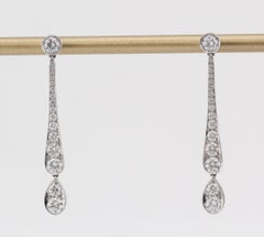 Tiffany & Co. Pendientes de gota Jazz Diamond Platino PT950