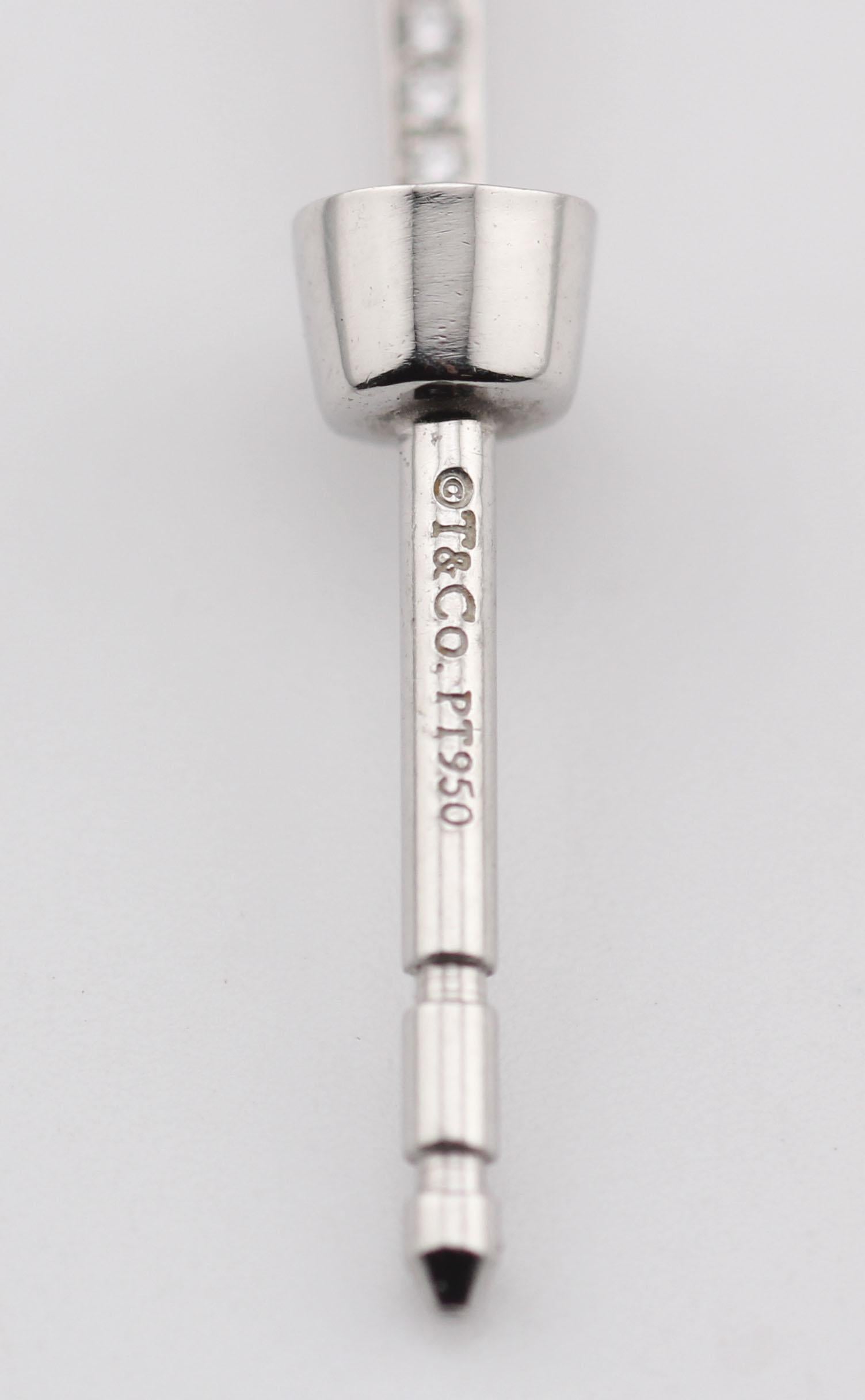 Donna Tiffany & Co. Orecchini Jazz Diamond Platinum PT950 in vendita