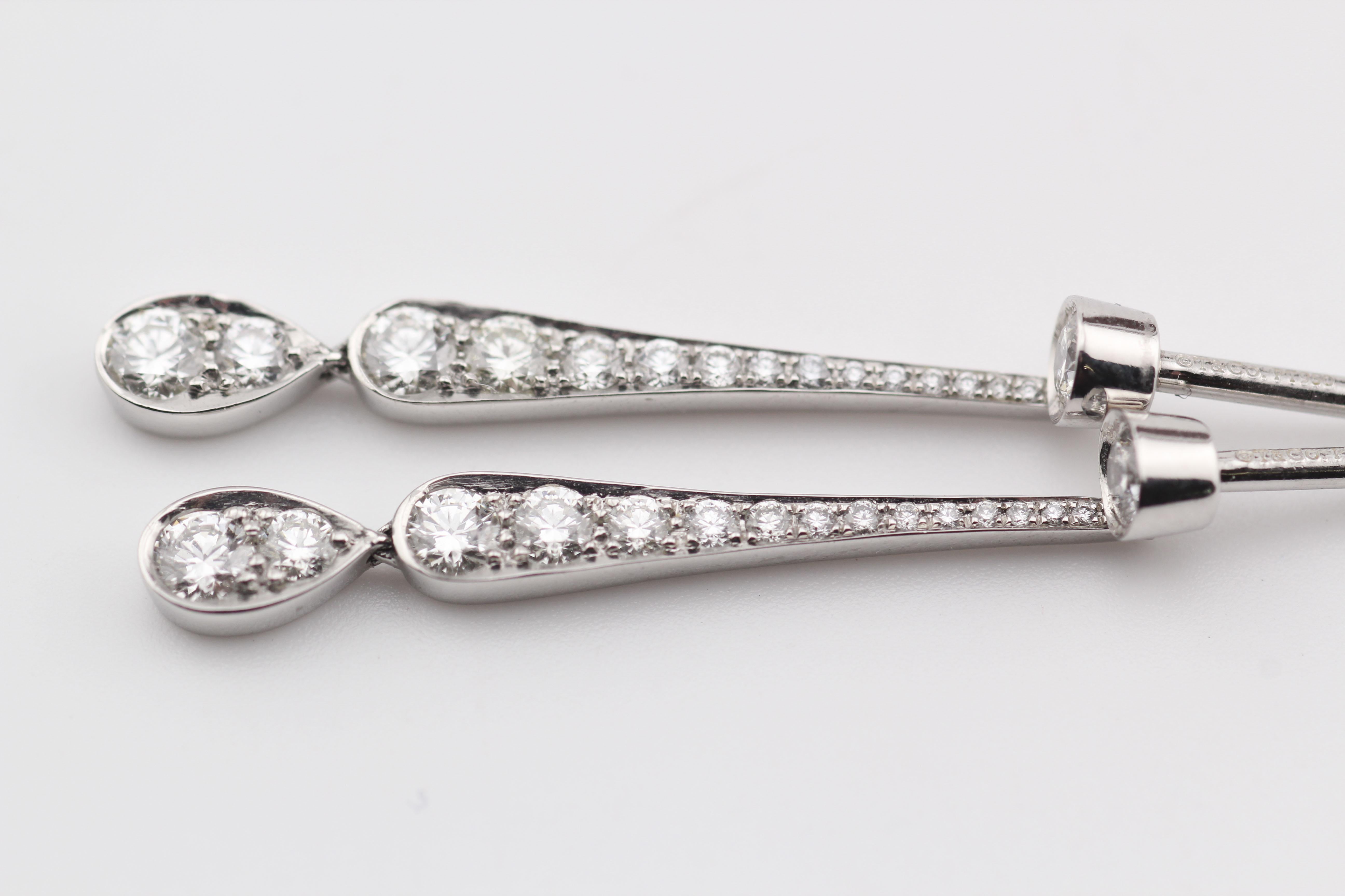Tiffany & Co. Orecchini Jazz Diamond Platinum PT950 in vendita 1