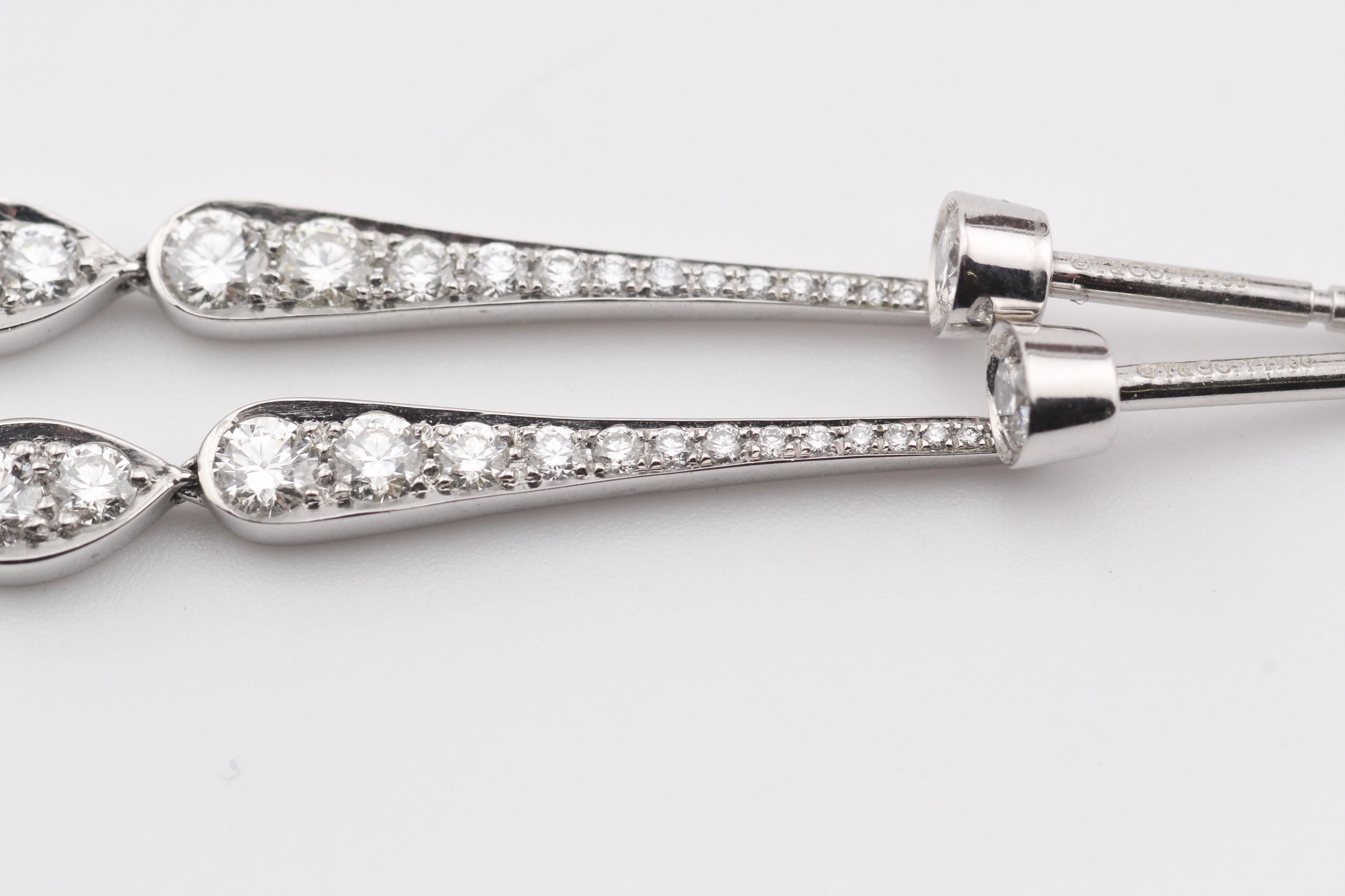 Tiffany & Co. Orecchini Jazz Diamond Platinum PT950 in vendita 2