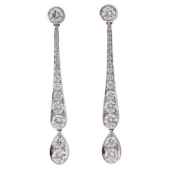 Tiffany & Co. Jazz Diamant Platin PT950 Tropfenohrringe