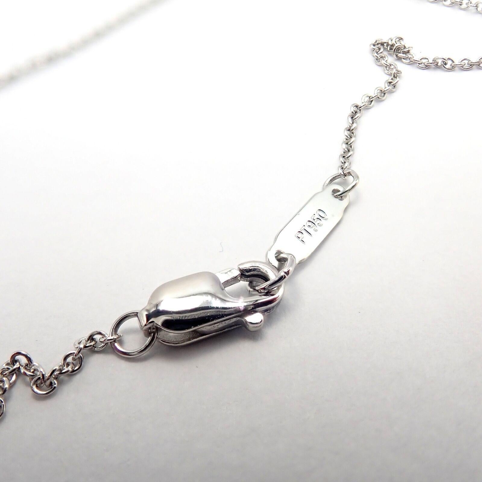 Tiffany & Co. Jazz  Diamond Tanzanite Platinum Pendant Necklace For Sale 2
