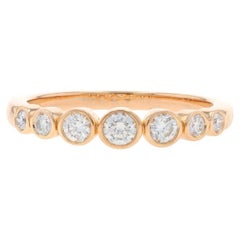 Tiffany & Co. Jazz Abgestuftes Diamantband - Roségold 18k runder .32ctw Ring