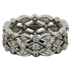 Tiffany & Co. Jazz Platinum 1.44 Carat Round Diamond Eternity Ring