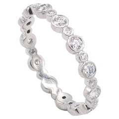 Tiffany & Co. Jazz Platinum Diamond .60 Carat Eternity Band Ring