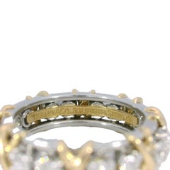 Tiffany & Co. Jean Schlumberger 16 Stone Diamond Band 18K Gold PT 950 Size 7
