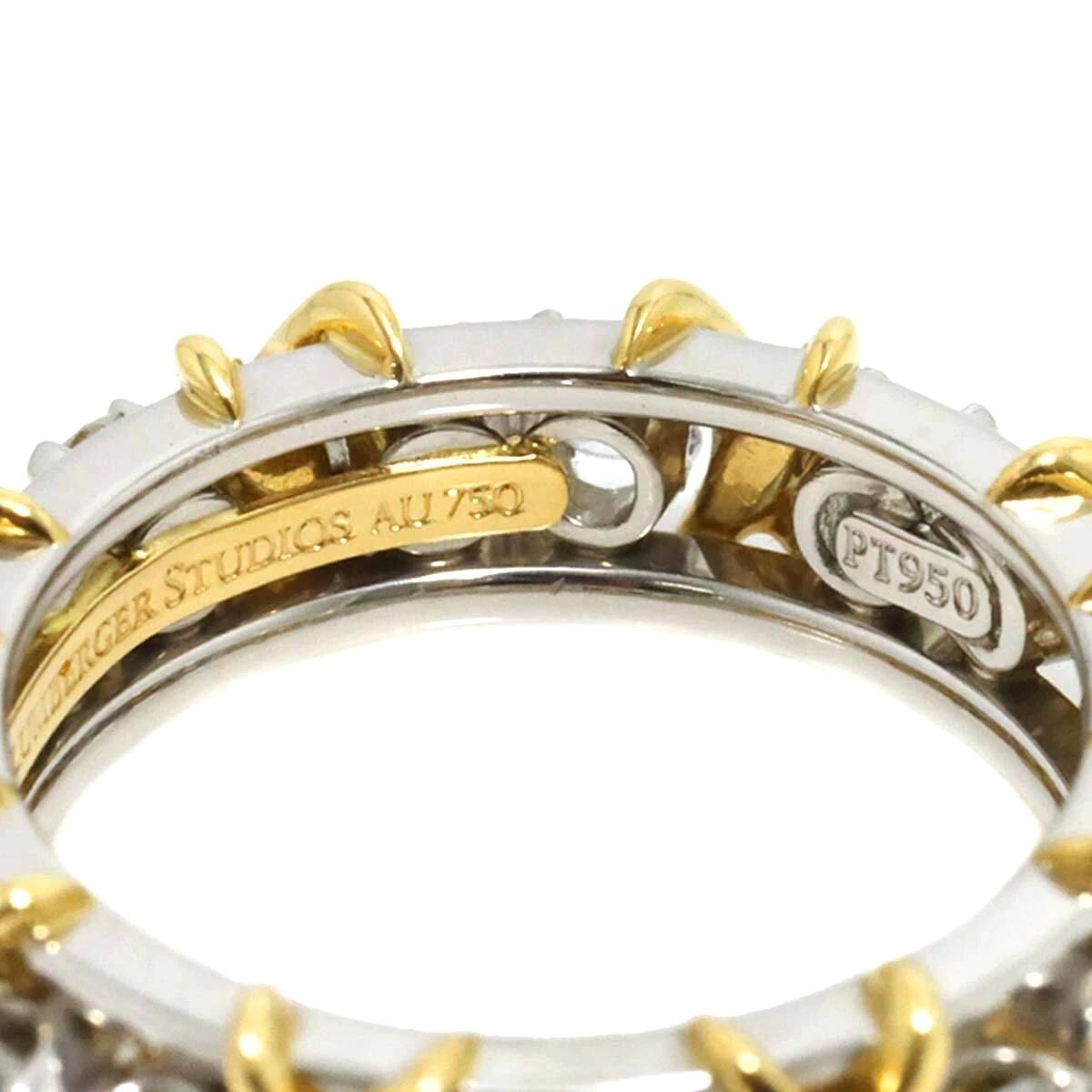 TIFFANY & Co. Jean Schlumberger Anello X in oro 18 carati con sedici pietre e diamante 6,5 in vendita 2