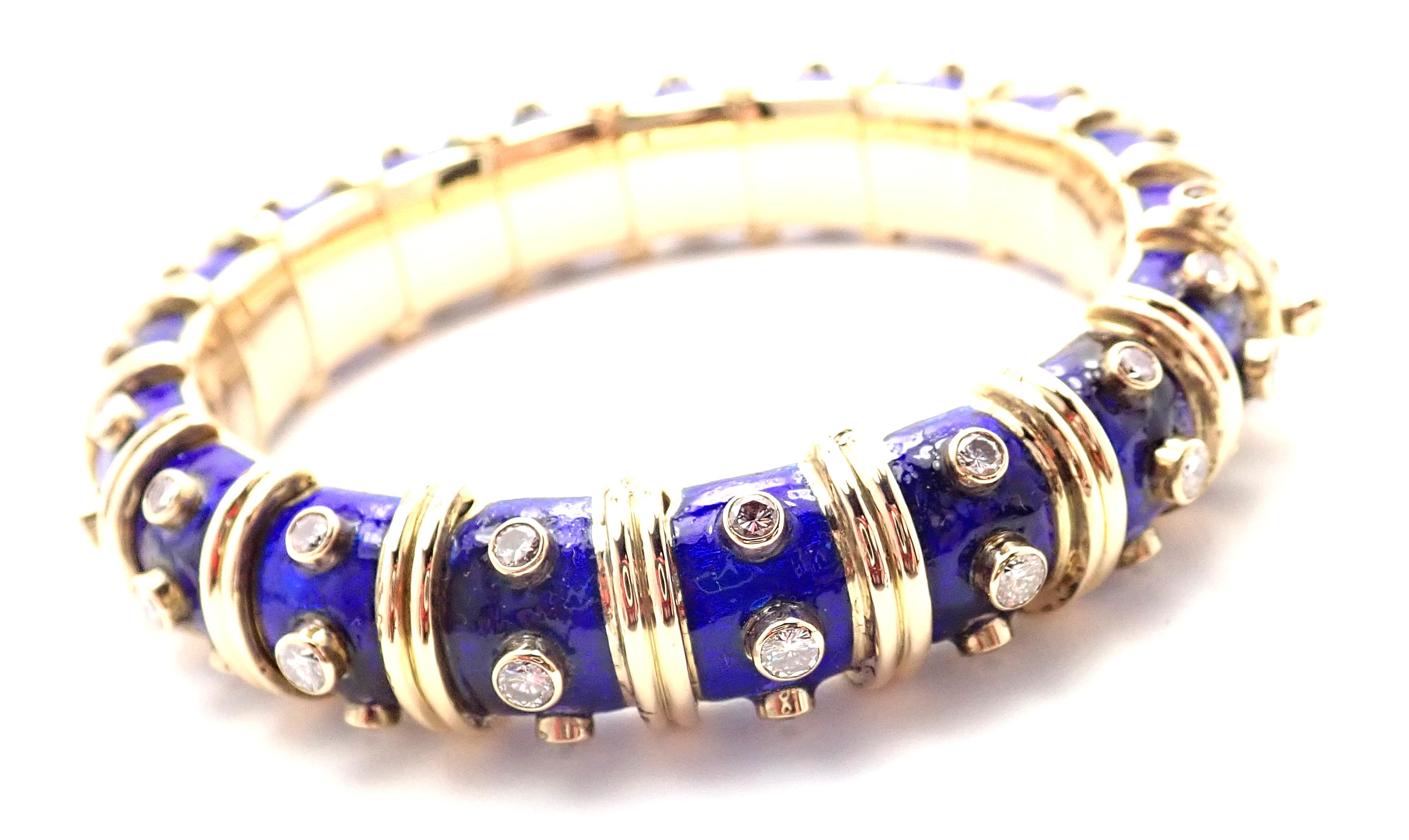 blue and gold bracelet