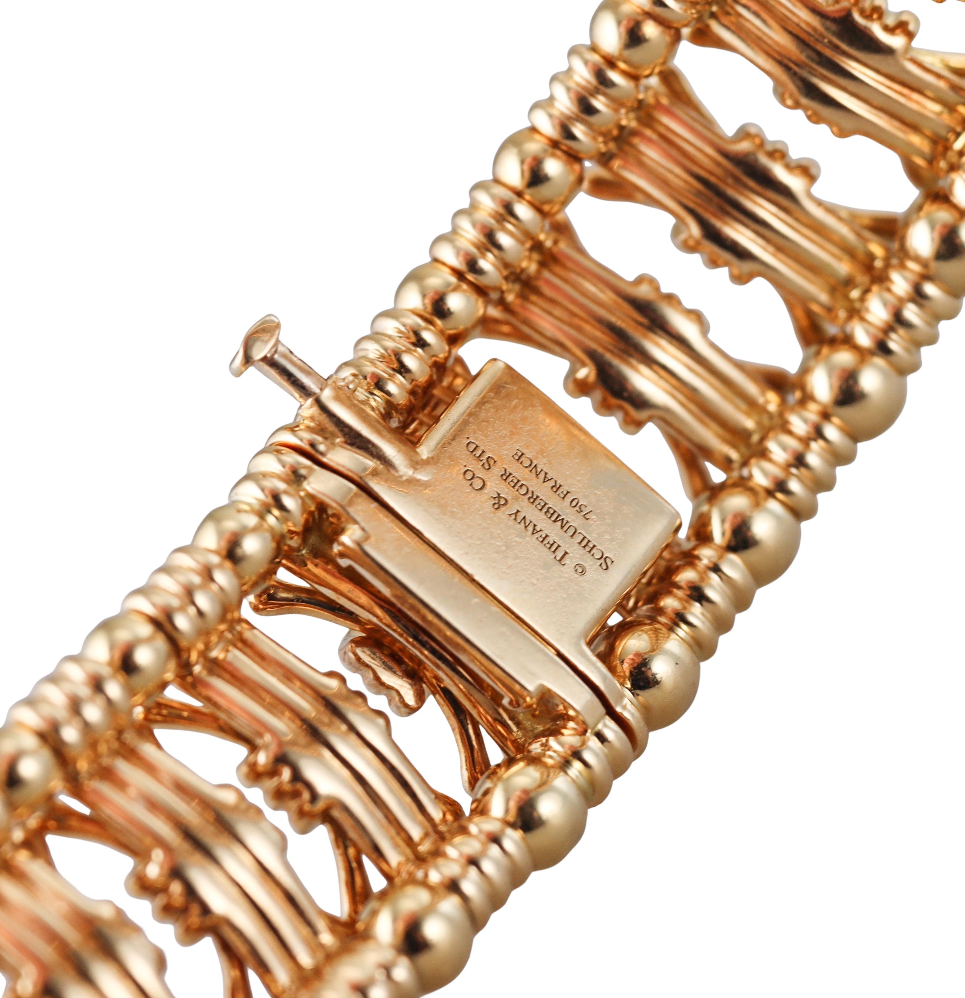 Tiffany & Co Jean Schlumberger Gelbgold-Halskette mit Schleife und Krawatte im Zustand „Hervorragend“ in New York, NY