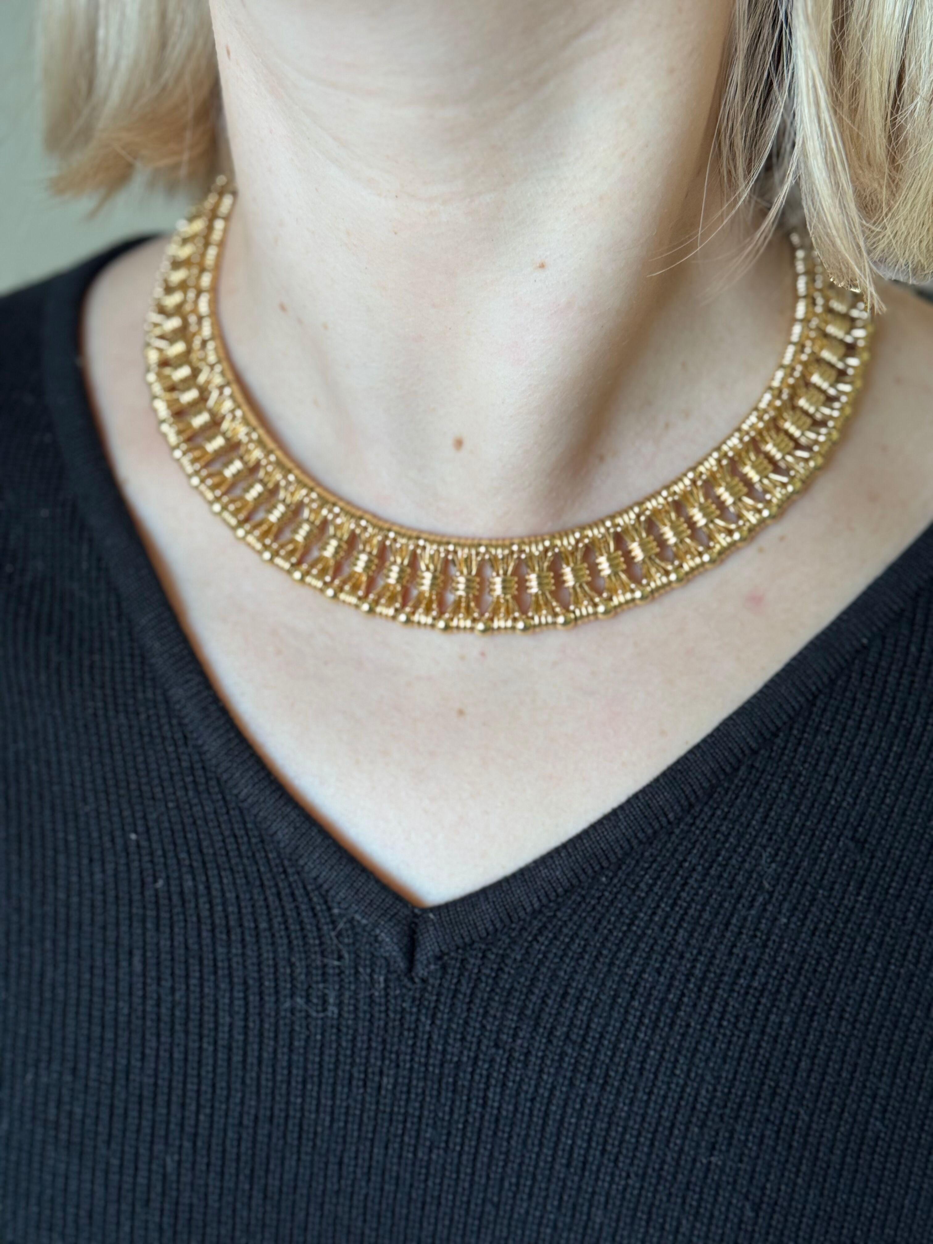 Tiffany & Co Jean Schlumberger Gelbgold-Halskette mit Schleife und Krawatte 3