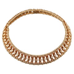 Tiffany & Co Jean Schlumberger Gelbgold-Halskette mit Schleife und Krawatte