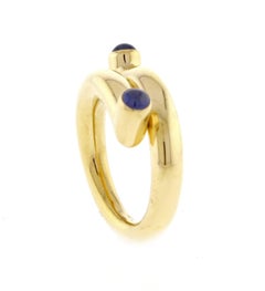 Tiffany & Co. Jean Schlumberger Cabochon Sapphire Single Coil Ring